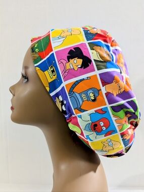 Futurama, Euro Style Scrub Cap, Scrub Cap, Chemo Hat